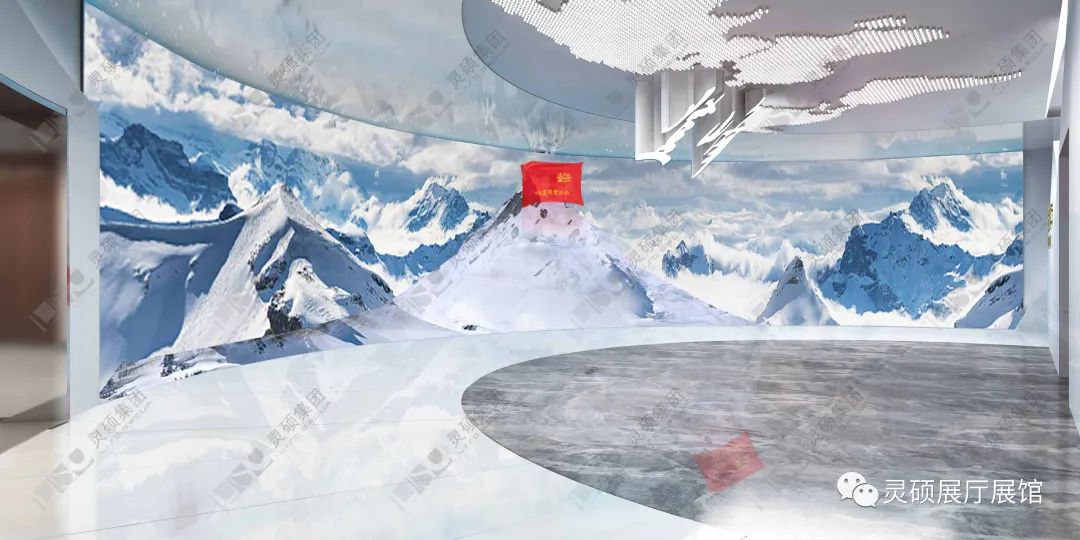 靈碩展廳展館優秀案例-波司登登峰館